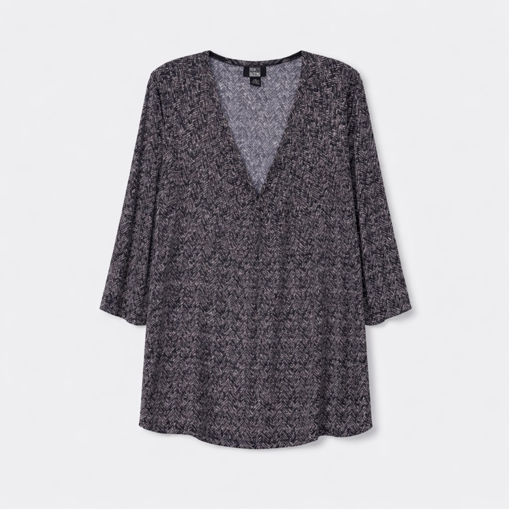 Studio 1940 26/28 Polyester Spandex Modern Print Blouse